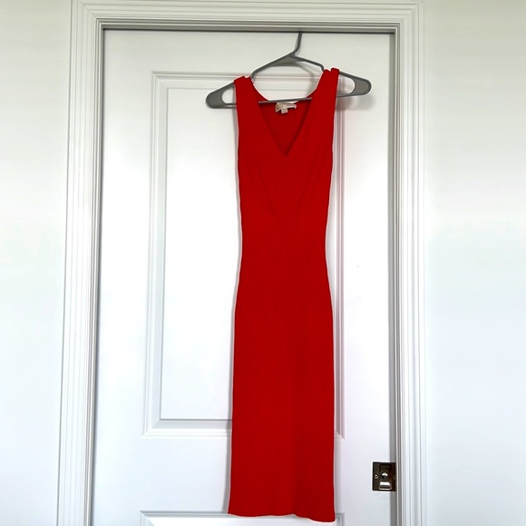 MICHAEL Michael Kors Dresses & Skirts - Michael Kors Coral Ribbed Bodycon Dress XS
